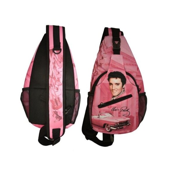 Elvis Presley Handbags - New Pink Cadillac Elvis Presley Sling Bag Shoulder Messenger Guitars Graceland